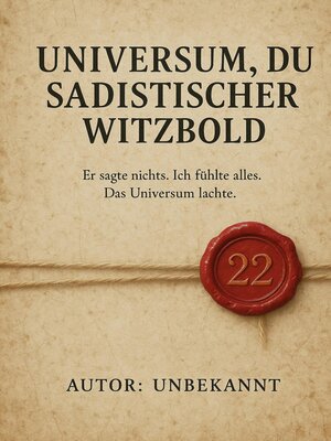 cover image of Universum, du sadistischer Witzbold
